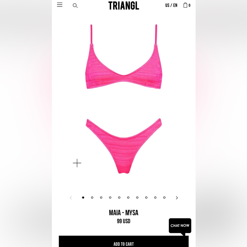 pink triangl swim set!